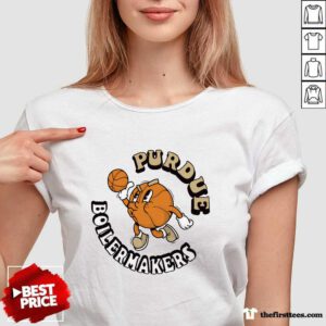 Purdue Boilermakers Comfort Colors Basketball v-neck