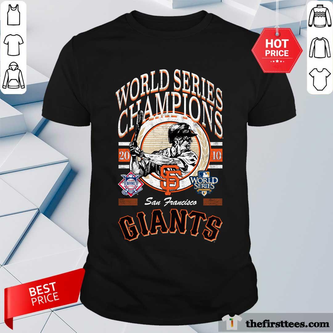 San Francisco Giants World Series Champions Black T-shirt