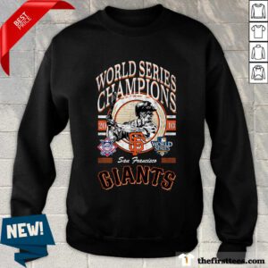 San Francisco Giants World Series Champions Black Sweater