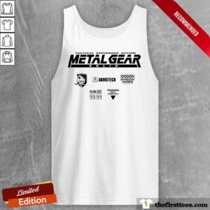 Tactical Espionage Action Metal Gear Solid Foxhound Armstech Shadow Moses Tank-top