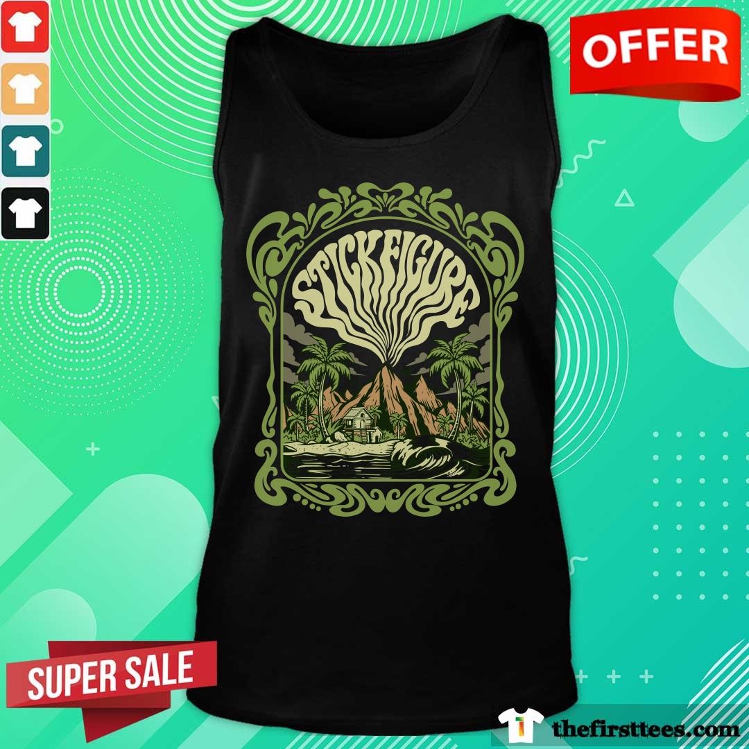Stick Figure Eruption Tank-top