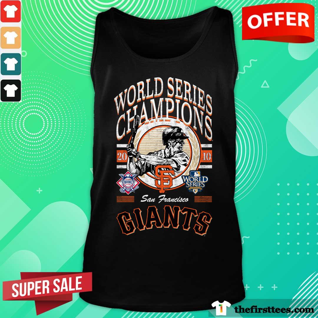 San Francisco Giants World Series Champions Black Tank-top