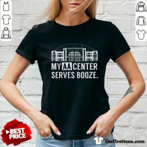 Official My AA Center Serves Booze V-neck