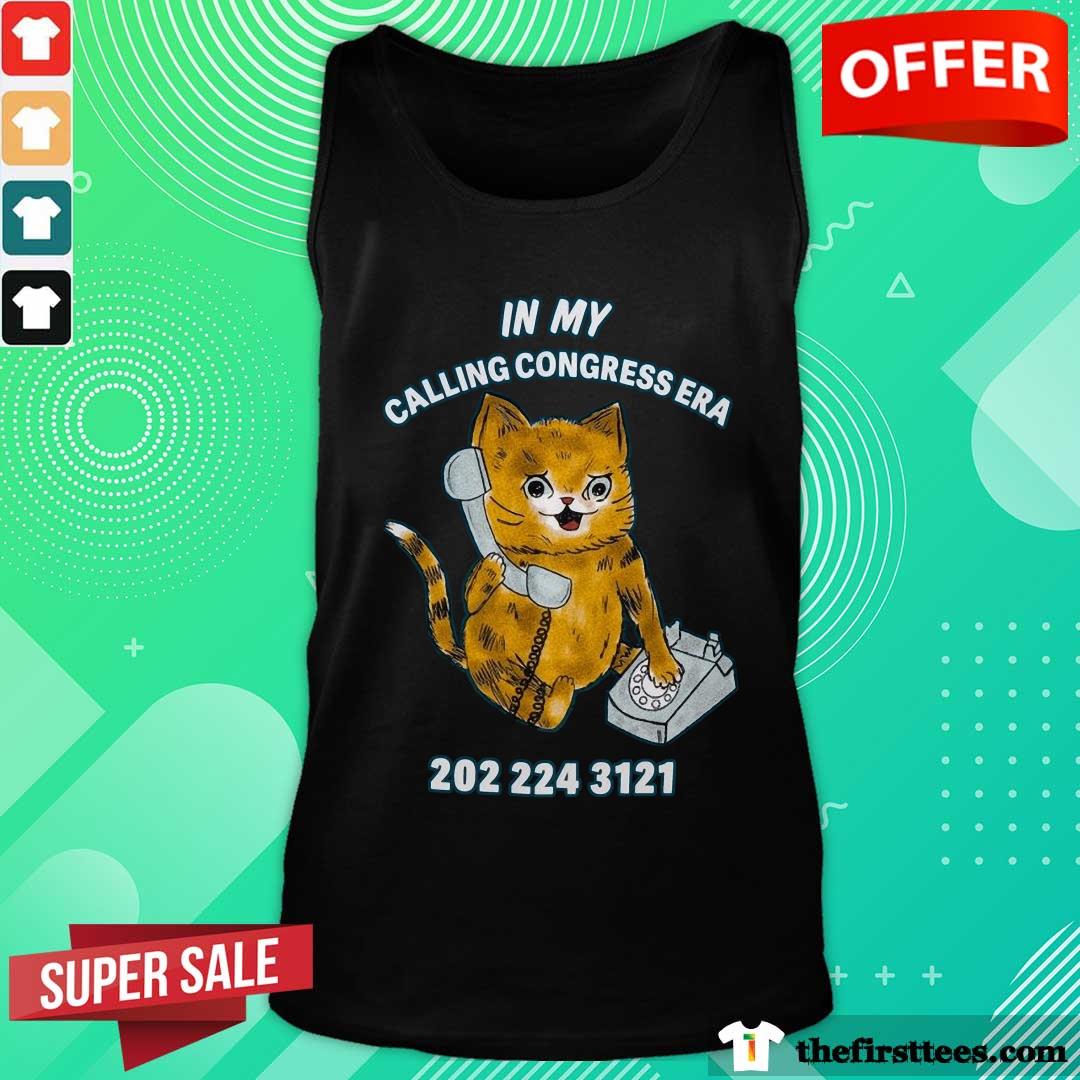 Premium Cat In My Calling Congress Era 202 224 3121 Tank-top