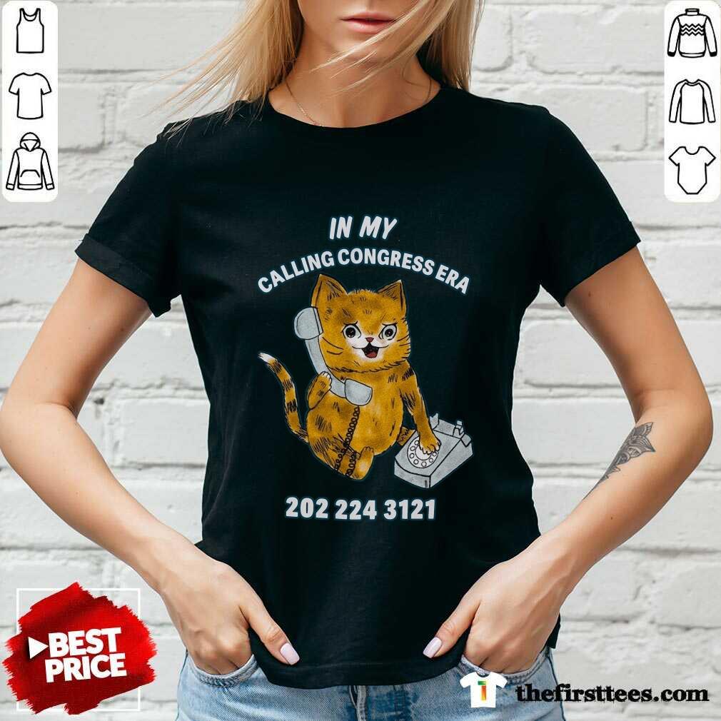 Premium Cat In My Calling Congress Era 202 224 3121 V-neck