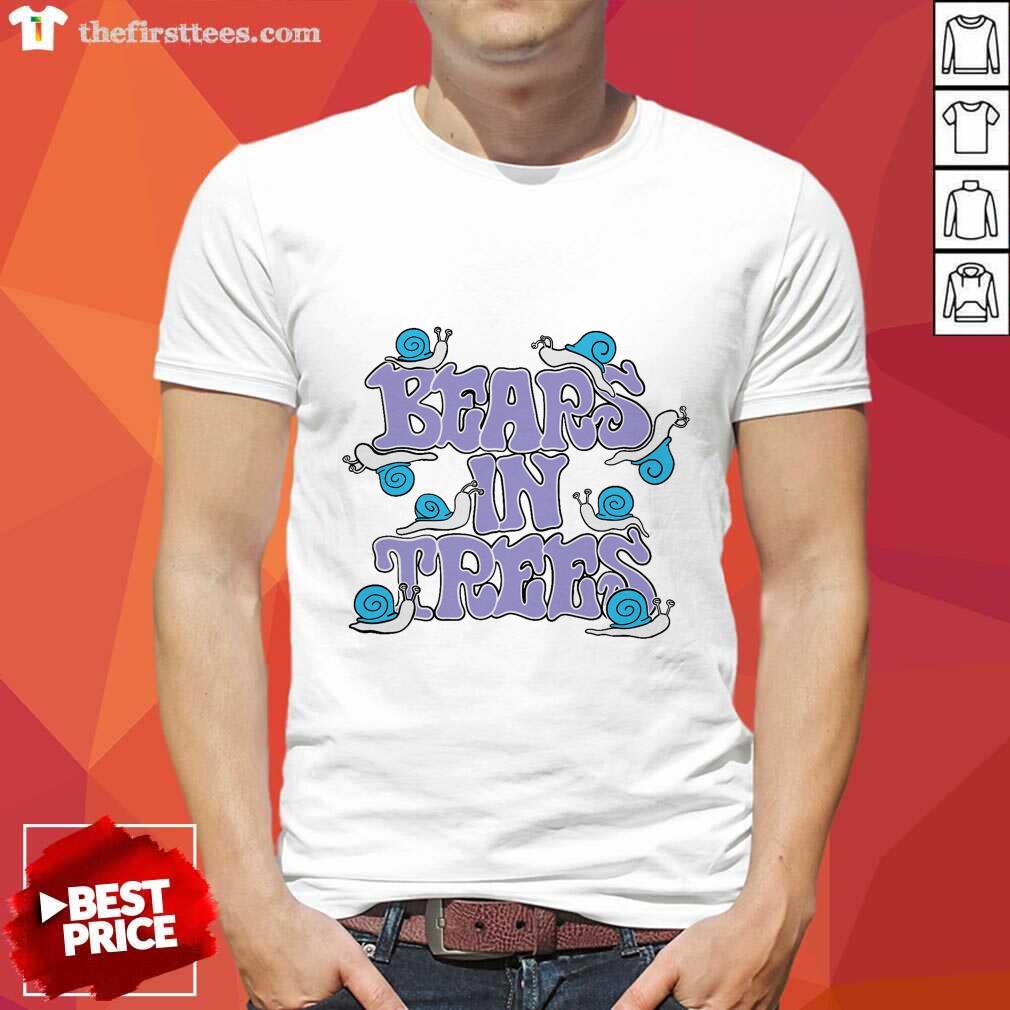 Premium Snail Bears In Trees T-shirt