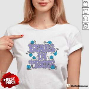 Premium Snail Bears In Trees V-neck