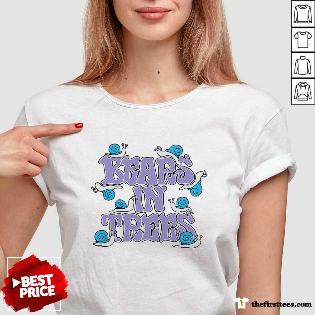 Premium Snail Bears In Trees V-neck