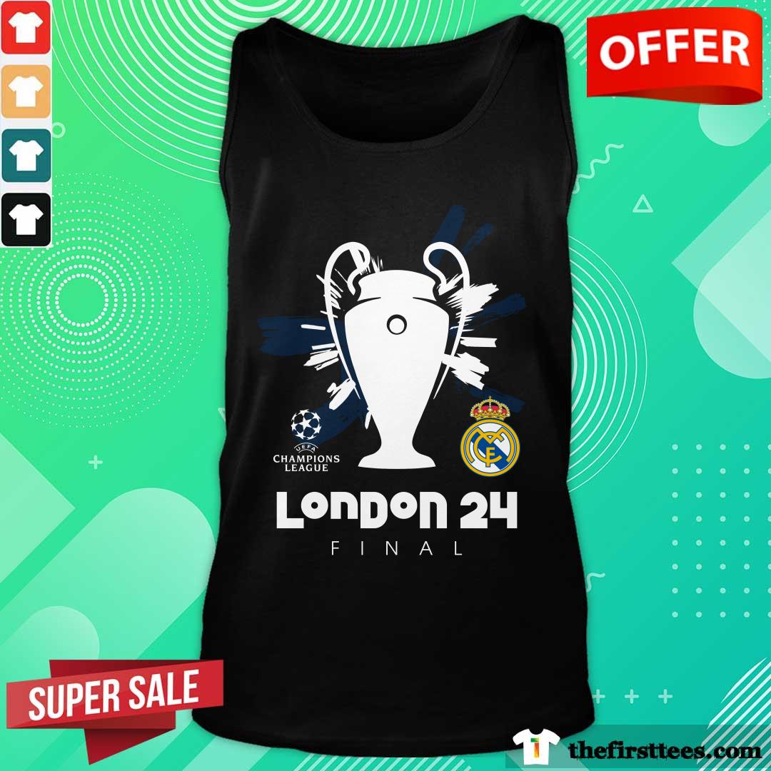 Real Madrid UCL Final London 24 Navy Tank-top
