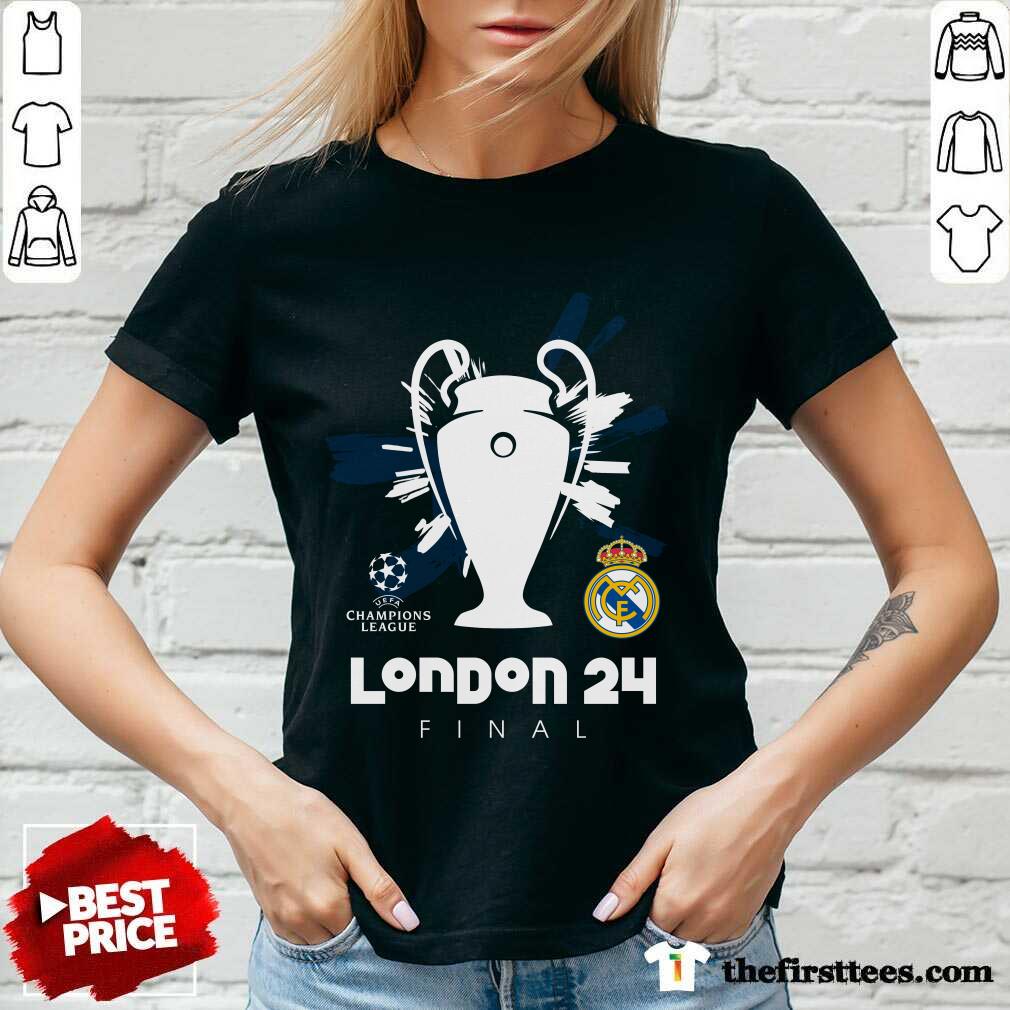 Real Madrid UCL Final London 24 Navy V-neck
