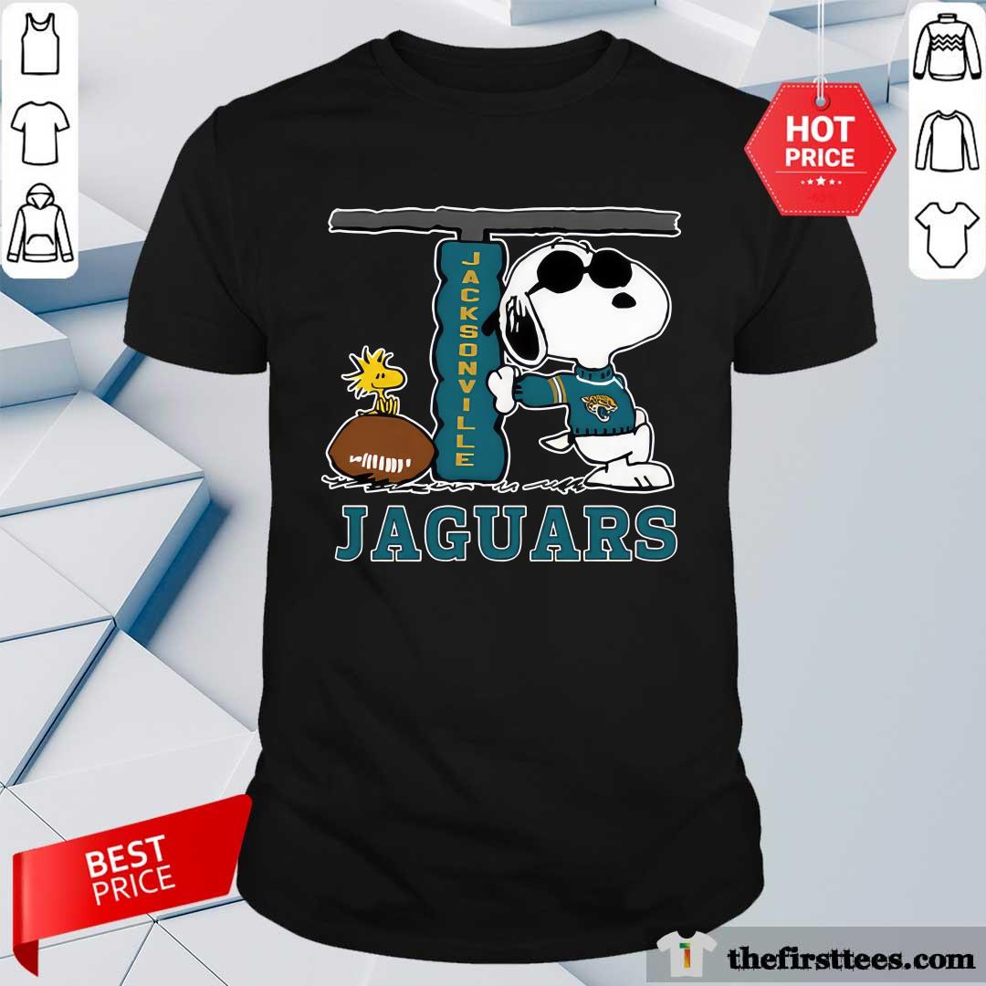 Snoopy Joe Cool And Woodstock The Jacksonville Jaguars T-shirt