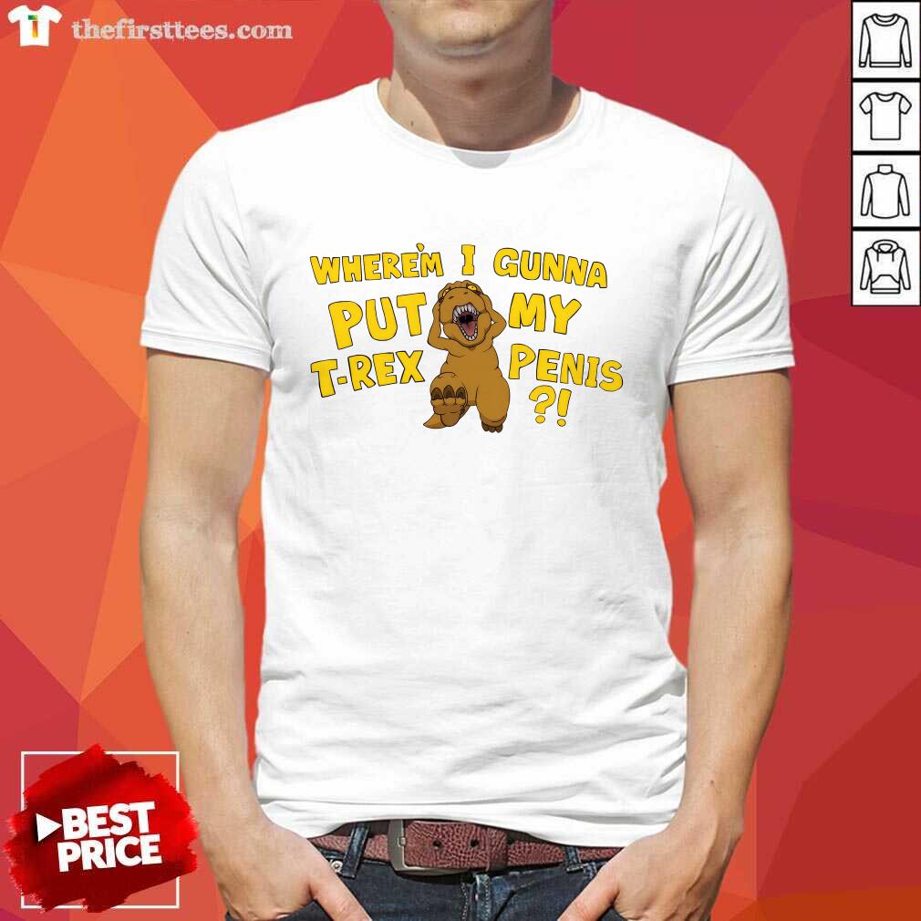 Nuclear Bubble Wrap T-rex T-shirt