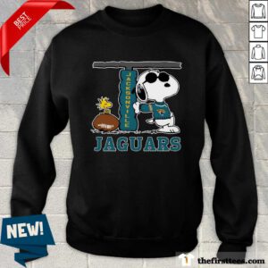 Snoopy Joe Cool And Woodstock The Jacksonville Jaguars Sweater