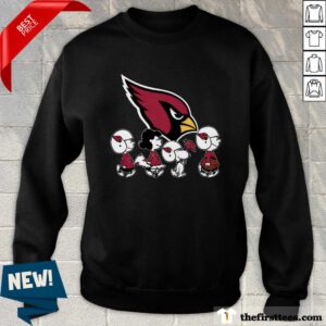 The Peanuts Snoopy And Friends Cheer For The Arizona Cardinals NFL Sweater