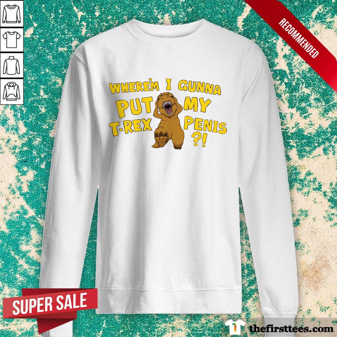 Nuclear Bubble Wrap T-rex Sweater