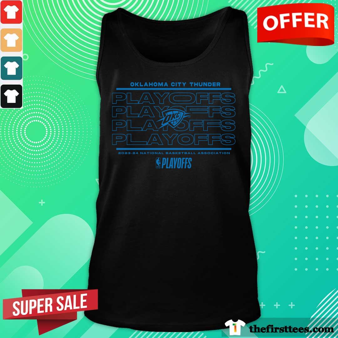 Oklahoma City Thunder 2024 NBA Playoffs Fast Break Opportunity Tank-top
