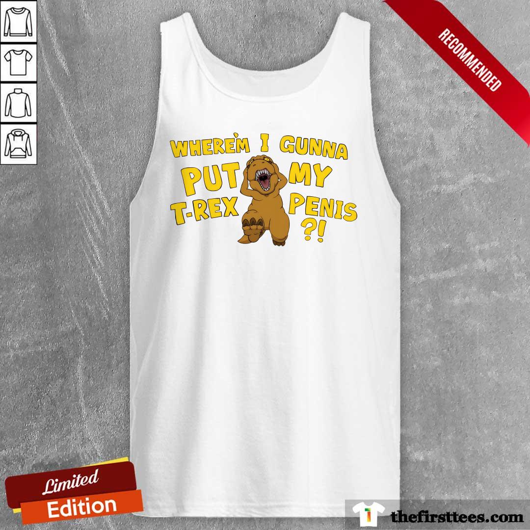 Nuclear Bubble Wrap T-rex Tank-top