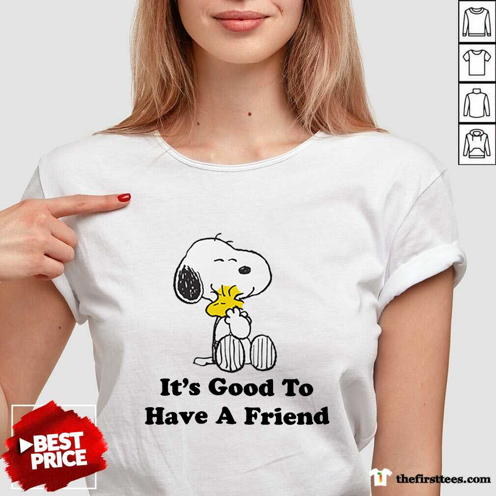 Snoopy It Good To Have A Friends V-neck