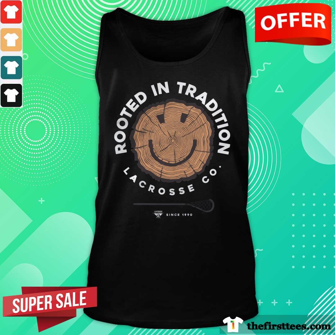 Good Rooted In Tradition Lacrosse Tree Rings Tank-top