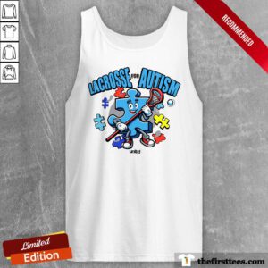 Premium Play For Autism Lacrosse Tank-top