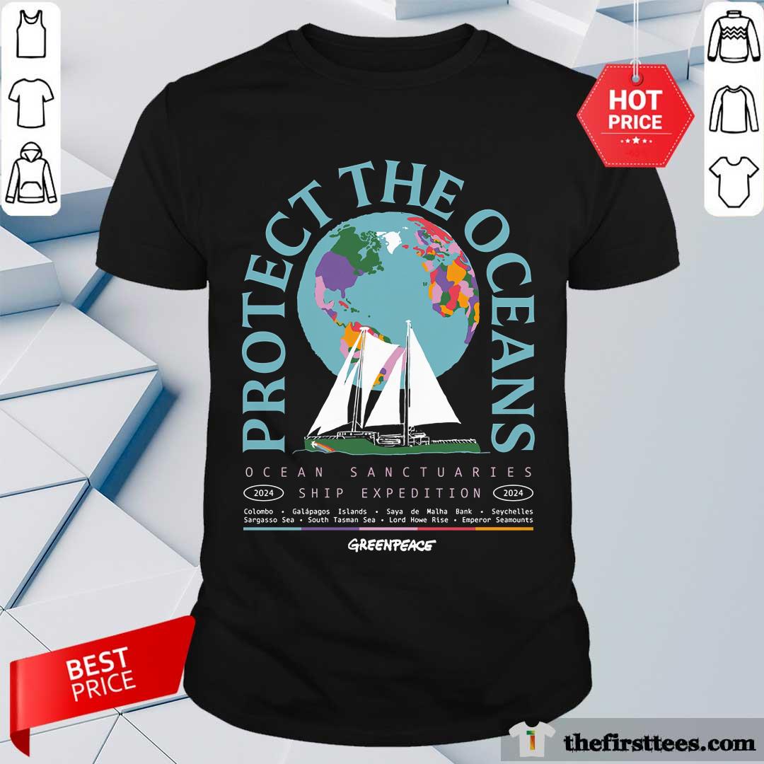 Pretty Protect The Oceans Earth Ocean Sanctuaries Ship T-Shirt