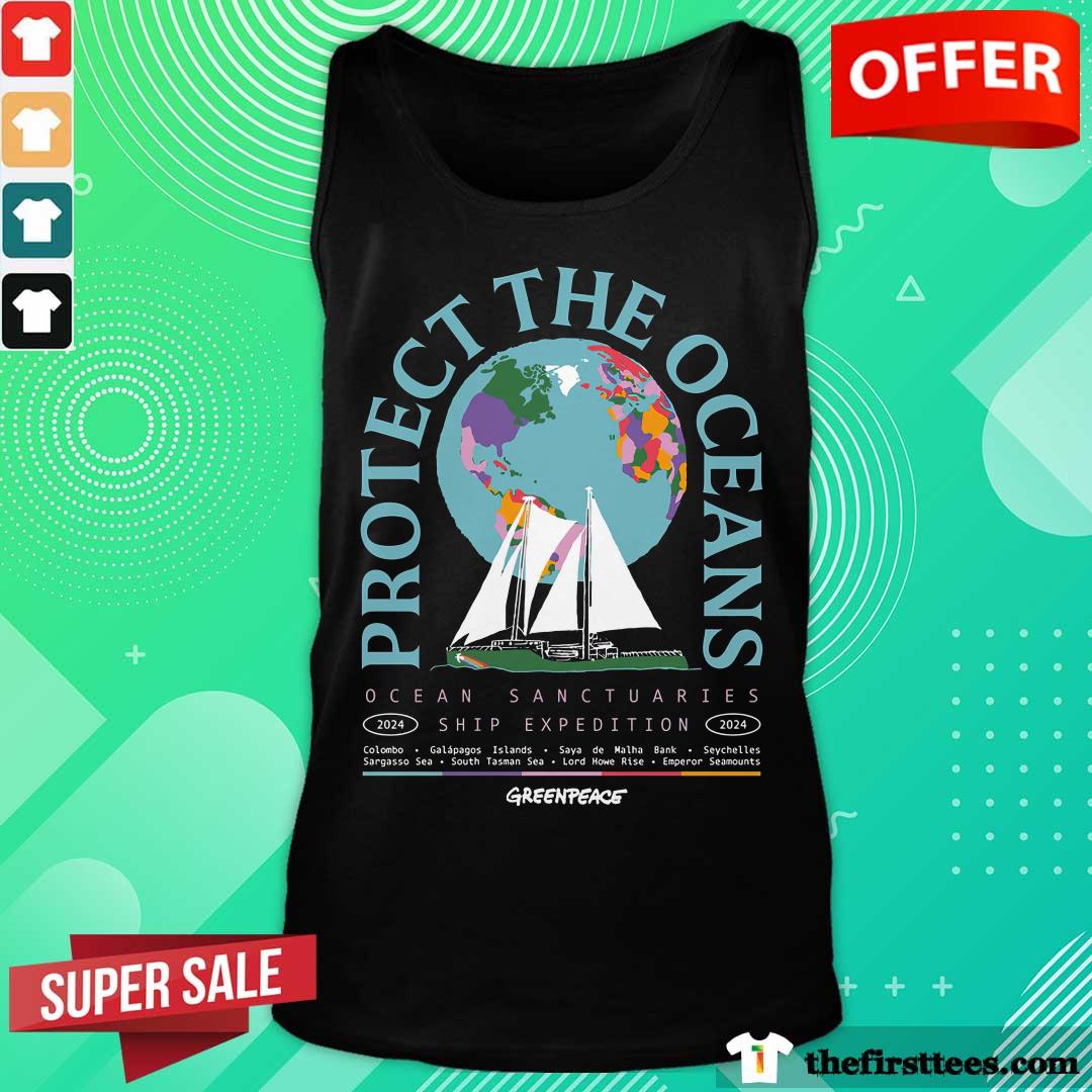 Pretty Protect The Oceans Earth Ocean Sanctuaries Ship Tank-top