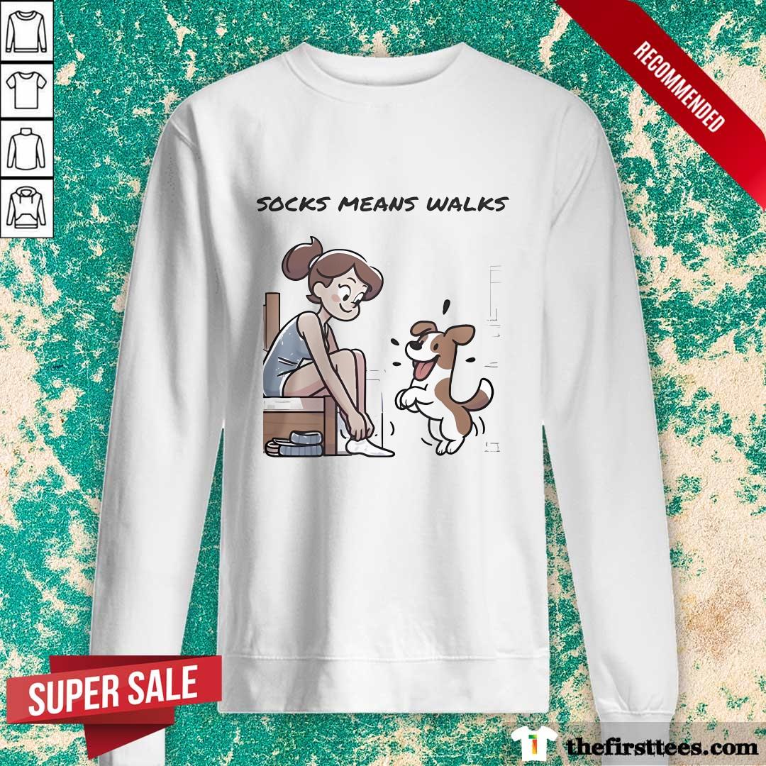 Awesome Socks Means Walks Sweater