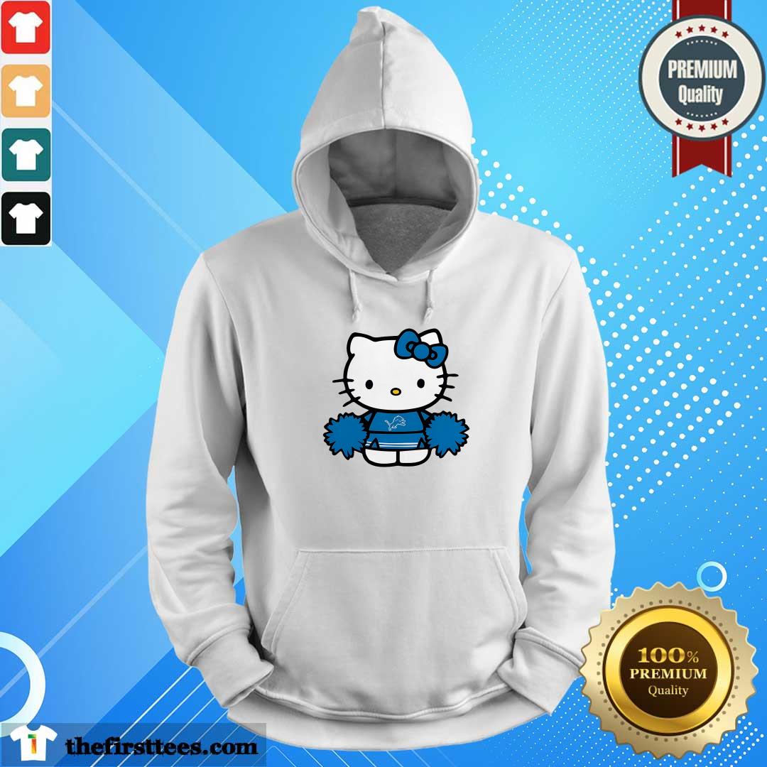 Pretty Hello Kitty Detroit Lions Cheerleader Hoodie