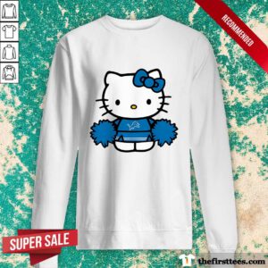 Pretty Hello Kitty Detroit Lions Cheerleader Sweater