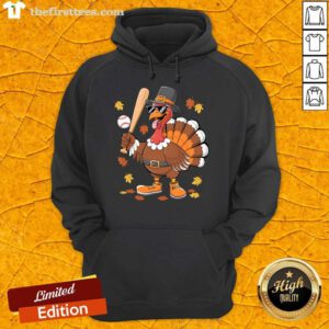 Pretty Baseball Turkey Thanksgiving Hoodie