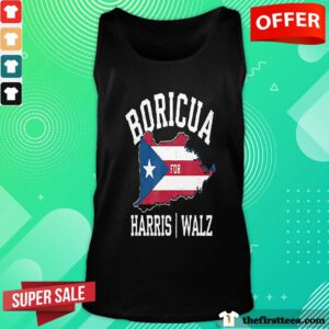 Funny Boricua For Harris Walz 2024 Puerto Ricans For Harris Tank-top