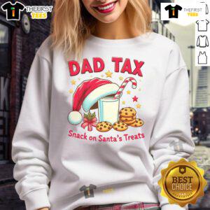 Good Dad Tax Christmas humor sweatshirt for dads, featuring festive design perfect for holiday celebrations.