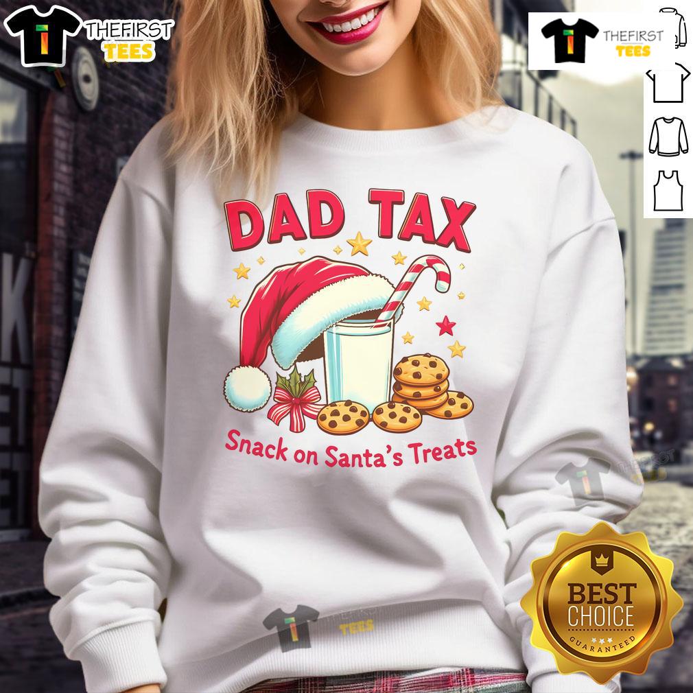 Good Dad Tax Christmas humor sweatshirt for dads, featuring festive design perfect for holiday celebrations.