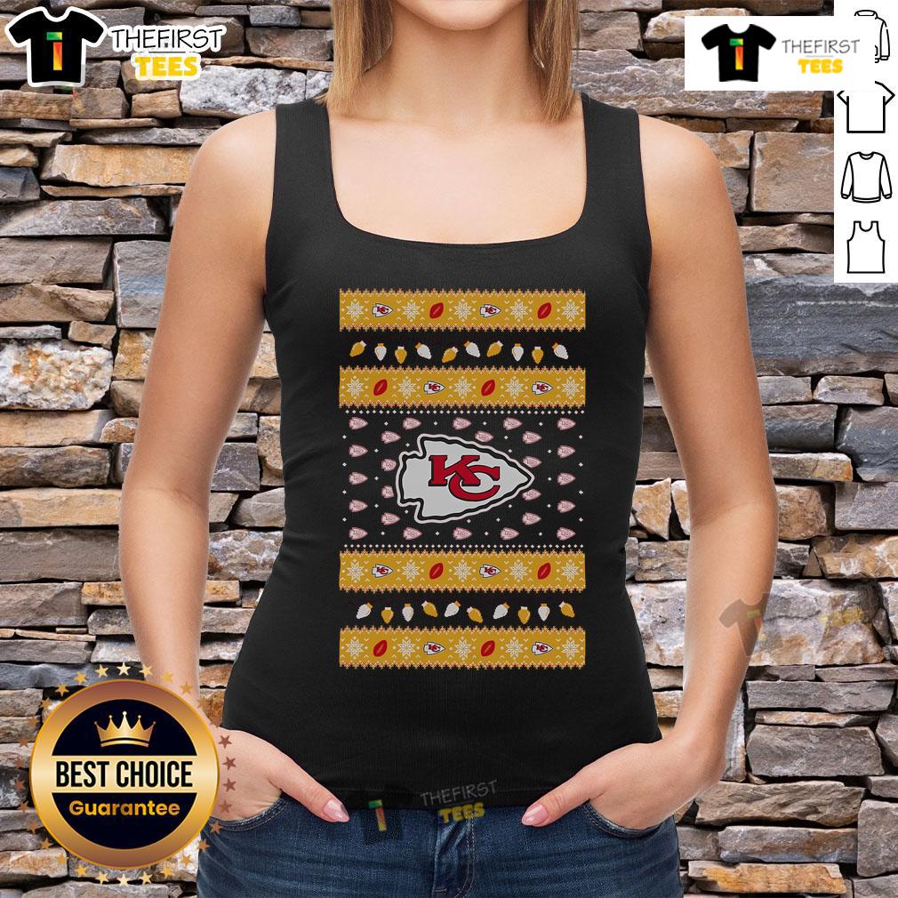 Nice Kansas City Chiefs Holiday Christmas Tank Top