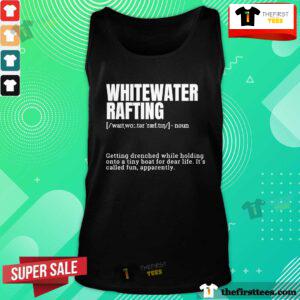 Official Whitewater Rafting Getting Drenched While Holding Onto Tank-top