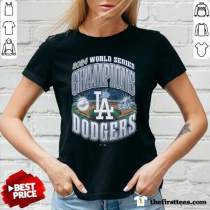 Pretty Los Angeles Dodgers 2024 World Series Champions V-neck