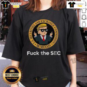 Trump Fuck The Sec Us Securities And Exchange Commission Mcmxxxiv Ladies Tee