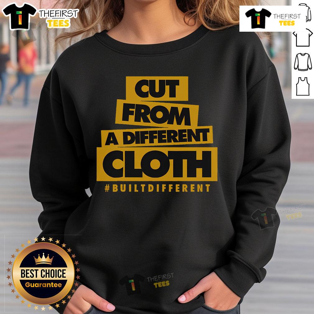 Good Yellow Ochre Black White Color Match Sweatshirt displayed on a hanger, showcasing trendy color combinations.
