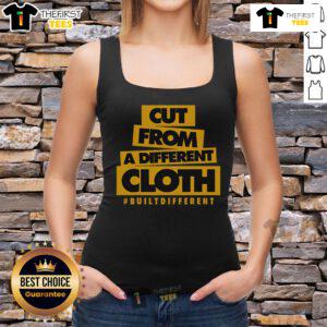 Stylish tank top featuring a good yellow, ochre, black, and white color match for a trendy summer look.