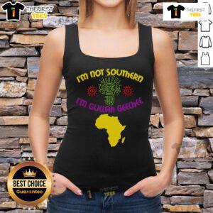 Hot Southern Gullah Geechee African American Black Queen tank top showcasing vibrant design and cultural pride.