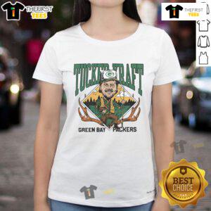 Nice Packers Homage 85 Kraft Gone Hunting Ladies Tee featuring vibrant graphics and stylish design for female fans.