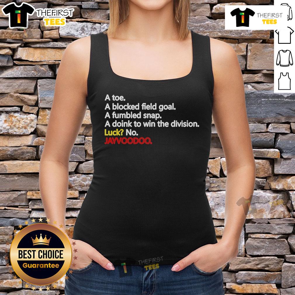 Official Chiefs A Toe A Blocked Field Goal Tayvoodoo Tank Top featuring fun sports graphics and fan gear design.