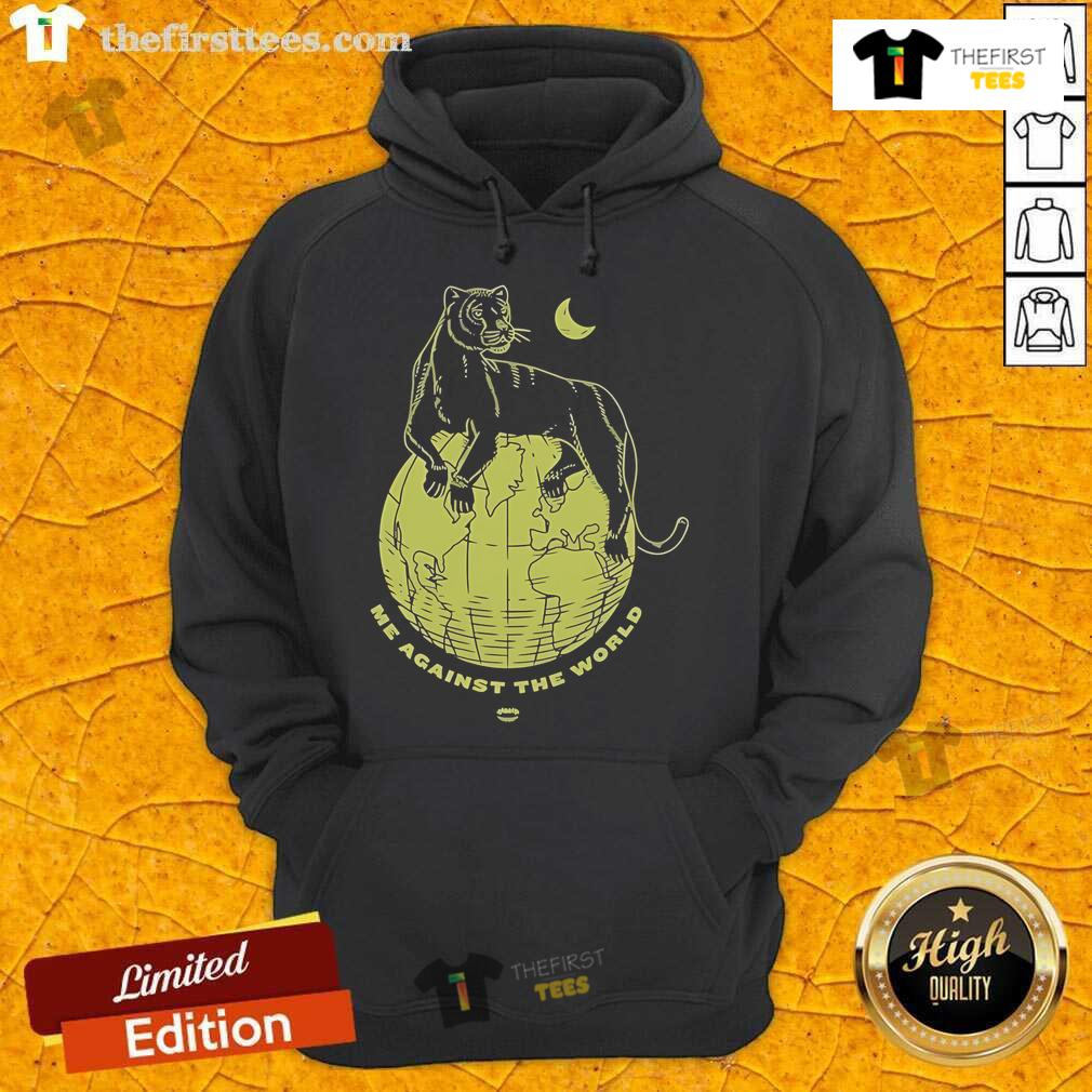 Official Chomp Me Against The World Hoodie in black, featuring bold graphic design and a comfortable fit for casual wear.