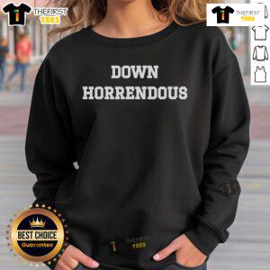 Official Down Horrendous Sweatshirt in black, featuring bold graphic design, perfect for casual style and comfort.