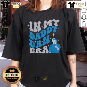 Official In My Daddy Dan Era Detroit Game Day Ladies Tee featuring a stylish design perfect for game day enthusiasts.