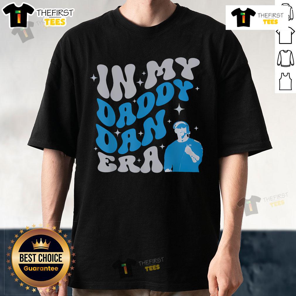 Official In My Daddy Dan Era Detroit Game Day T-Shirt featuring bold graphics and vibrant colors, perfect for game day.