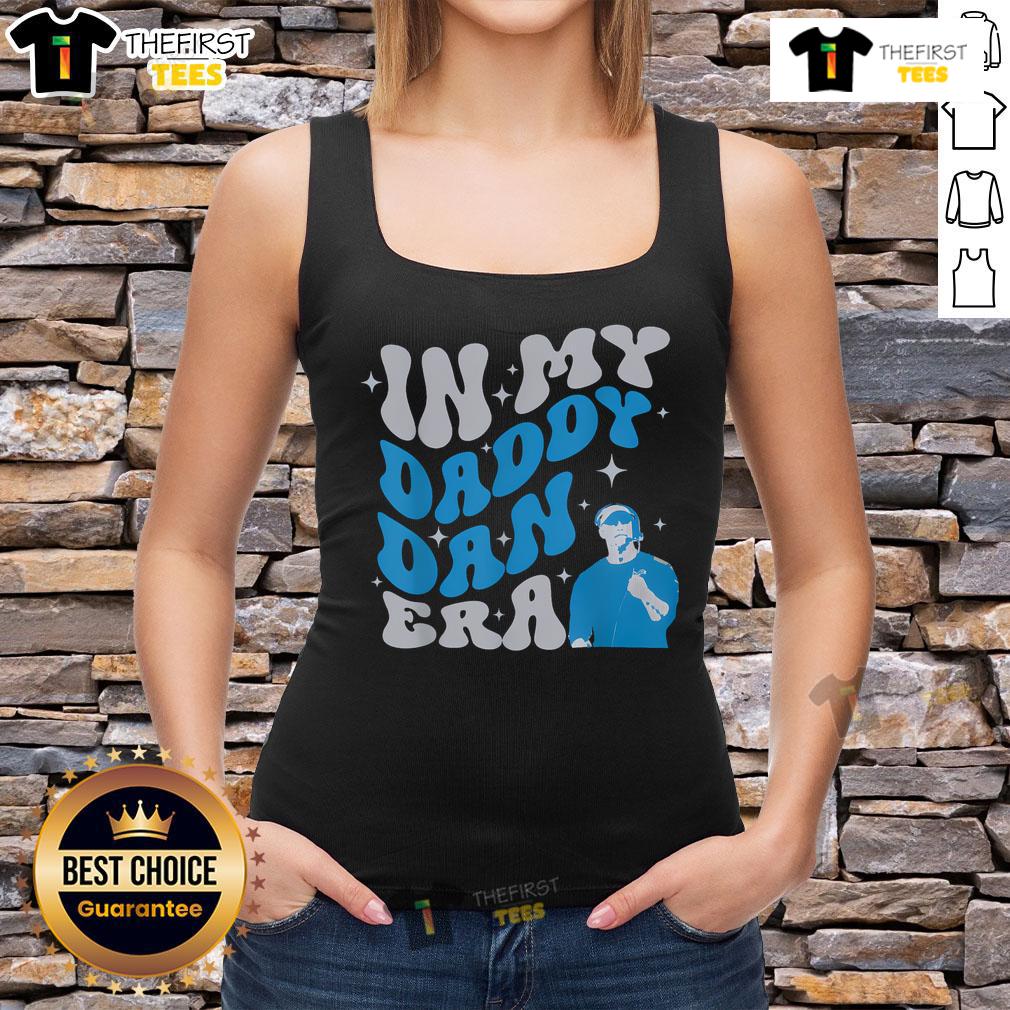 Official In My Daddy Dan Era Detroit Game Day Tank Top featuring bold graphics and a stylish design for sports fans.