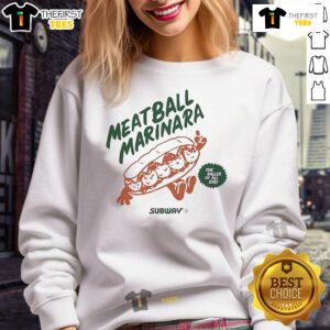 Official Meatball Marinara sweatshirt featuring bold design, celebrating the iconic Baller of All Subs.