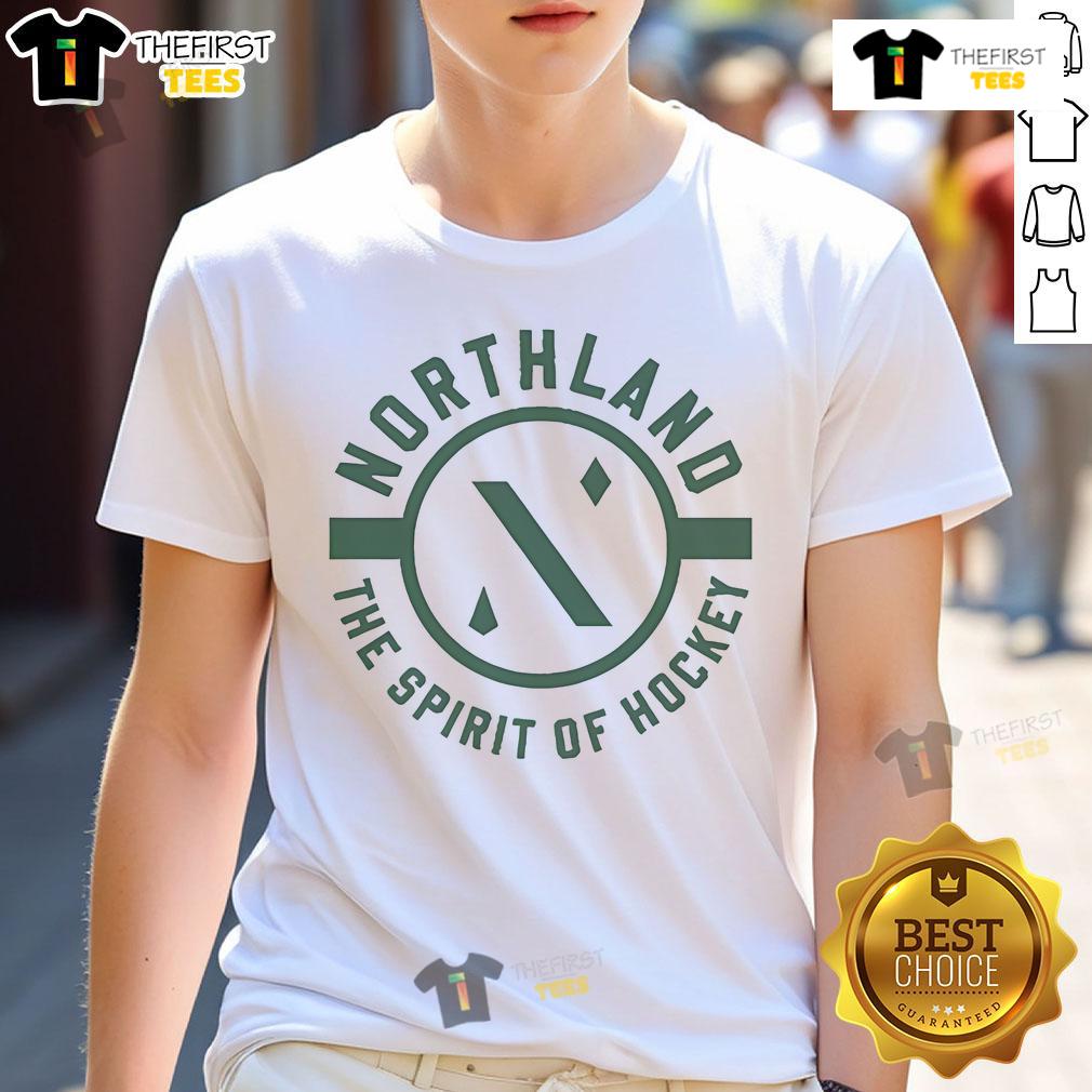 Official Northland The Spirit Of Hockey T-Shirt featuring a bold design and vibrant colors, perfect for hockey fans.