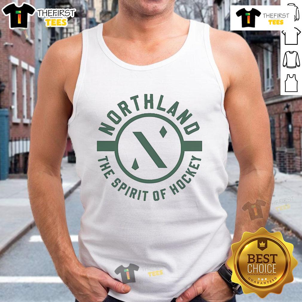 Alt Text: Official Northland The Spirit Of Hockey Tank Top featuring a stylish design for hockey fans and summer wear.